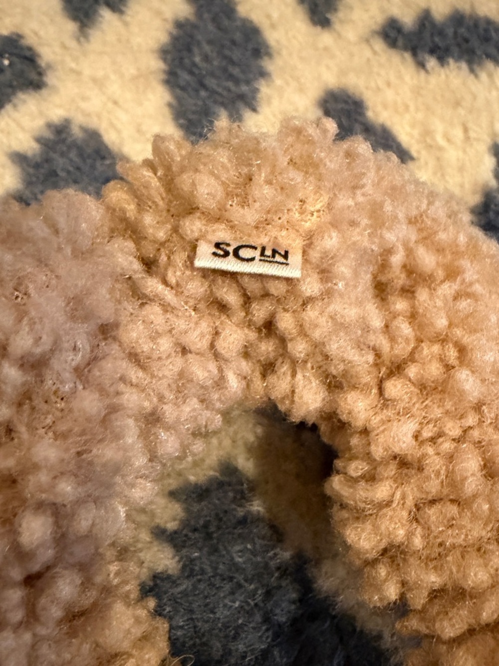 Hazelnut Cozy Sherpa Scrunchie - Picture 3 of 3